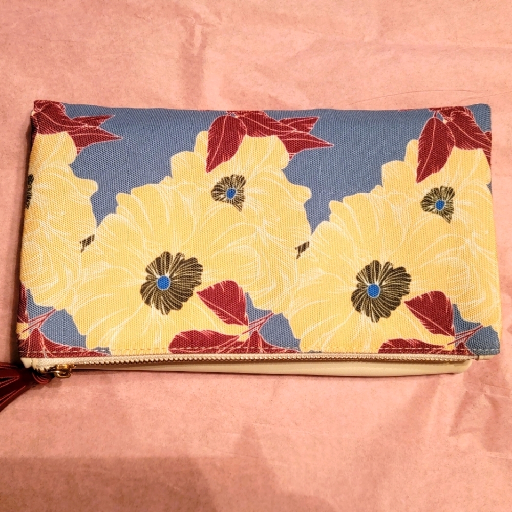Rachel Pally Canvas Floral Folding Clutch